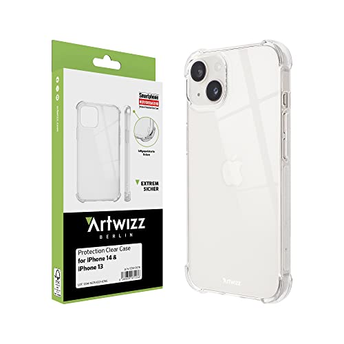 Artwizz Protection Case kompatibel mit iPhone 14, Schutzhülle aus TPU mit Extra Luftgepolsterten Airbag Ecken, Transparent Artwizz Protection Case kompatibel mit iPhone 14, Schutzhülle aus TPU mit Extra Luftgepolsterten Airbag Ecken, Transparent von Artwizz