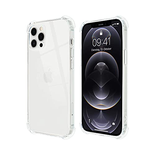 Artwizz Protection Clear Case kompatibel mit iPhone 12 Pro Max (6.7') - Dünne Schutzhülle aus StoÃŸabsorbierenden TPU mit Extra Luftgepolsterten Airbag Ecken - Transparent von Artwizz