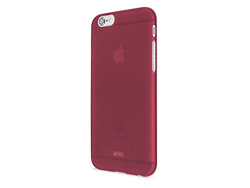 Artwizz Rubber Clip Handyhülle Designed für [iPhone 6, iPhone 6S] - Schlanke Schutzhülle mit Soft-Touch-Beschichtung & Grip - Berry von Artwizz