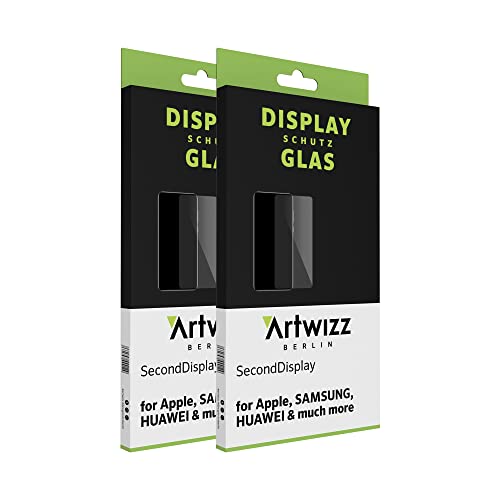 Artwizz SecondDisplay (2er Pack) Schutzglas geeignet für [iPhone 8 Plus / 7 Plus / 6 Plus] - Displayschutz aus Sicherheitsglas, 9H Schutzgrad, Hüllenfreundlich von Artwizz