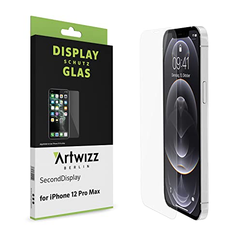 Artwizz SecondDisplay Schutzglas geeignet für iPhone 12 Pro Max (6.7“) - Displayschutz aus Sicherheitsglas mit 9H Härte von Artwizz