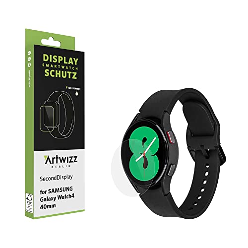 Artwizz SecondDisplay Schutzglas kompatibel mit Galaxy Watch4 (40mm) - Displayschutz aus Sicherheitsglas von Artwizz