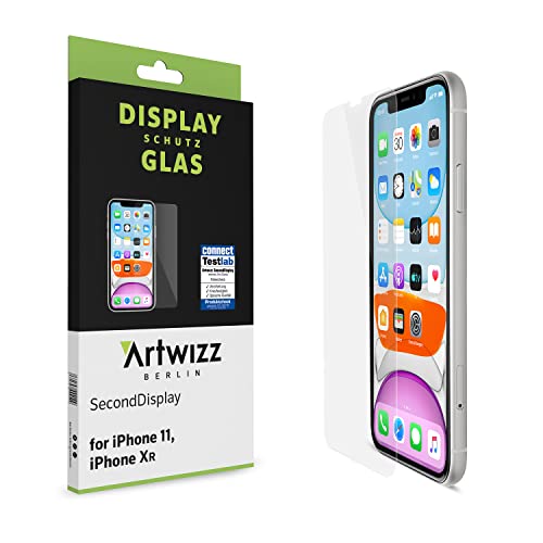 Artwizz SecondDisplay Schutzglas kompatibel mit iPhone 11 / Xr - Displayschutz aus Sicherheitsglas mit 9H Härte - Hüllenfreundlich von Artwizz