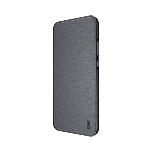 Artwizz SmartJacket Handyhülle kompatibel mit [Huawei P20 Lite] - Schutzhülle in gebürsteter Metalloptik, Rückseiten-Clip mit Soft-Touch - Titan von Artwizz