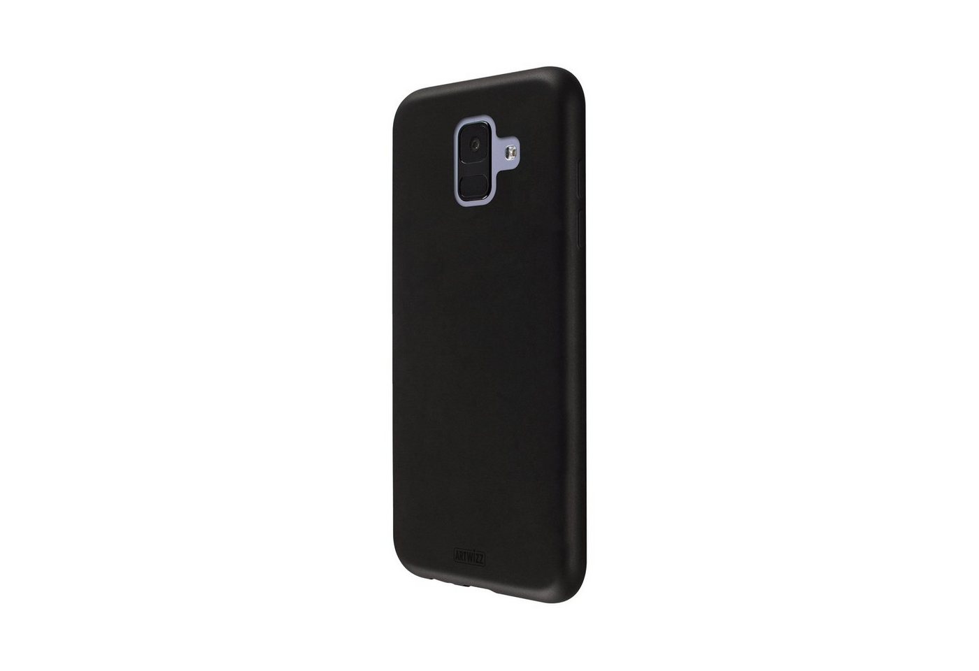Artwizz Smartphone-Hülle Artwizz TPU Case - Artwizz TPU Case - Ultra dünne, elastische Schutzhülle mit matter Rückseite für Galaxy A6 (2018), Schwarz von Artwizz