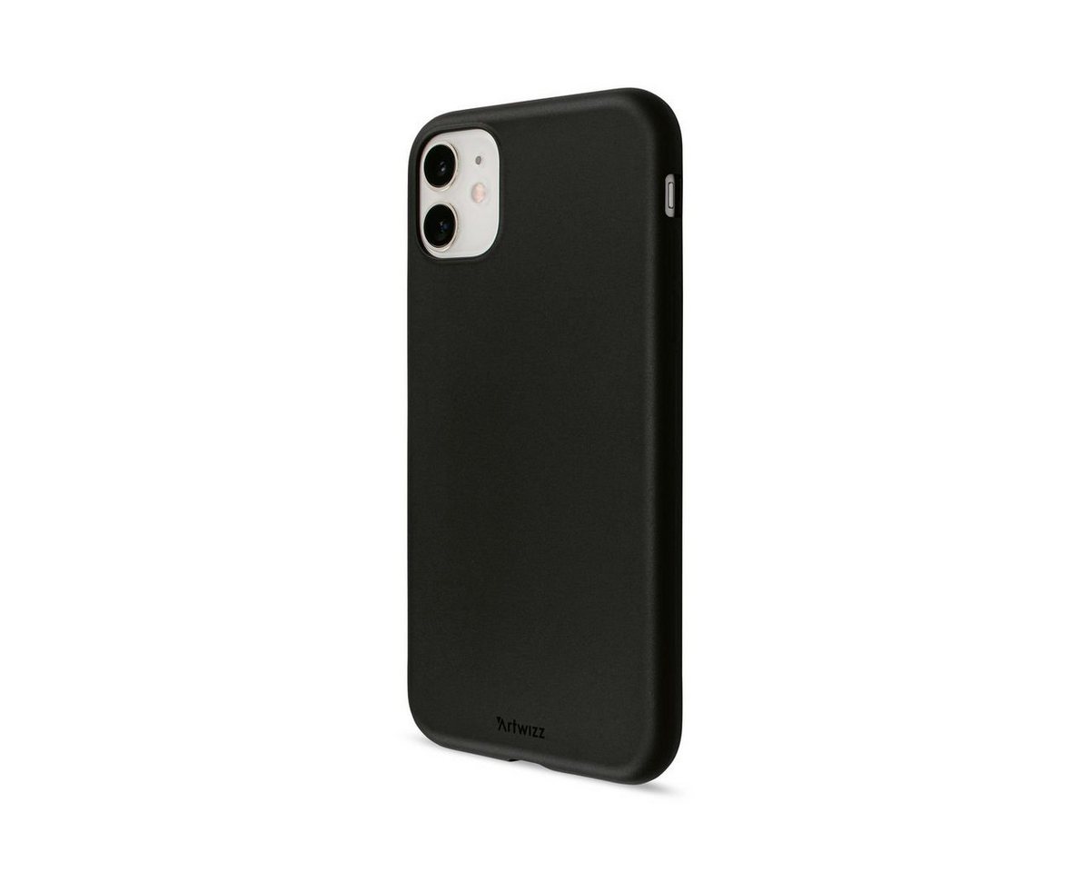 Artwizz Smartphone-Hülle Artwizz TPU Case - Ultra dünne, elastische Schutzhülle mit matter Rückseite für iPhone 11, Schwarz von Artwizz