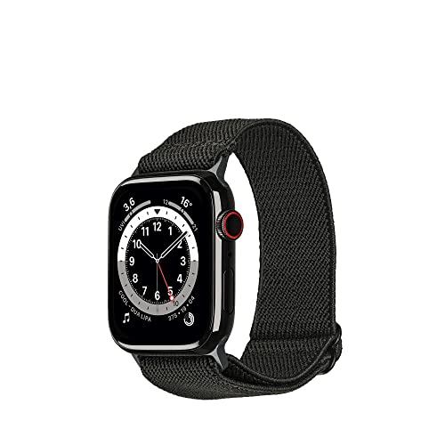 Artwizz WatchBand Flex kompatibel mit Apple Watch Ultra [49mm] 9 8 7 [45mm] SE 6 5 4 [44mm] 3 2 1 [42mm] Atmungsaktives Stoffarmband, Space-Grey von Artwizz