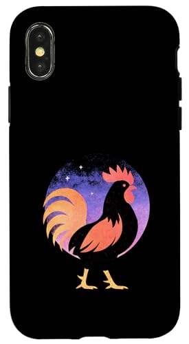 Huhn Retro Vintage Funny Farm Animal Colorful Hülle für iPhone X/XS Huhn Retro Vintage Funny Farm Animal Colorful Hülle für iPhone X/XS von Artwork