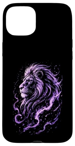 Löwenviolett, majestätisches Wildgebrüll, Naturkunst, kraftvoll Hülle für iPhone 15 Plus Löwenviolett, majestätisches Wildgebrüll, Naturkunst, kraftvoll Hülle für iPhone 15 Plus von Artwork