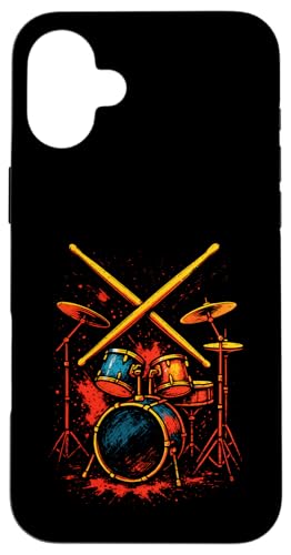 Schlagzeug Rhythmus Bunte Perkussion Beat Schlagzeuger Hülle für iPhone 16 Plus Schlagzeug Rhythmus Bunte Perkussion Beat Schlagzeuger Hülle für iPhone 16 Plus von Artwork