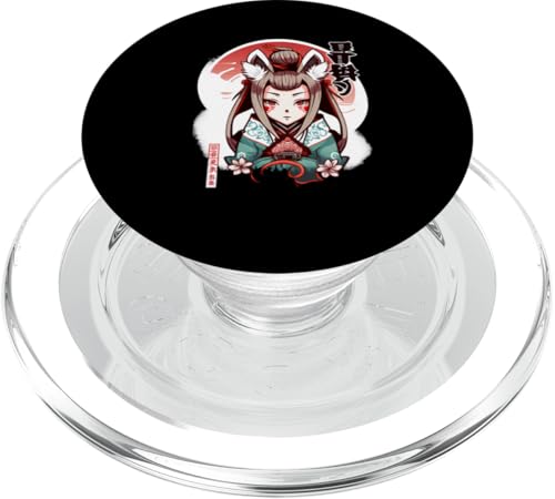 Böse Kitsune Japanische Frau Kitsune Fuchs Kreatur PopSockets PopGrip für MagSafe Böse Kitsune Japanische Frau Kitsune Fuchs Kreatur PopSockets PopGrip für MagSafe von Artworkfire