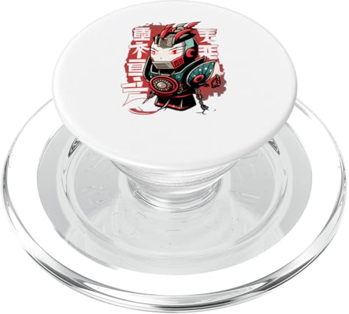 Kitsune Warrior Robot Japanese Mythical Kitsune Roboter PopSockets PopGrip für MagSafe Kitsune Warrior Robot Japanese Mythical Kitsune Roboter PopSockets PopGrip für MagSafe von Artworkfire