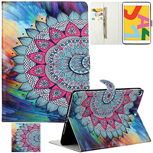 Artyond Schutzhülle für iPad 10.2 2019, iPad 7. Generation, PULeder mit automatischer SleepWakeFunktion [KartenschlitzBrieftaschenHalterung] Folio Smart Case für Apple iPad 7. Generation 25,7 cm von Artyond