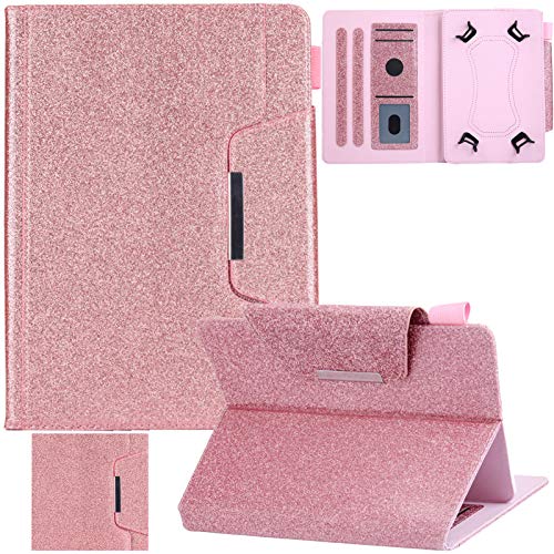 Universal Case for 9.5"-10.5" Tablet, Artyond PU Leather Cover Slim Fit Folio Cards Slots Case for All Fire HD 10, iPad 9.7 and More 9.6" 9.7" 10.1" 10.5" Android iOS Tablet (Rosegold) von Artyond