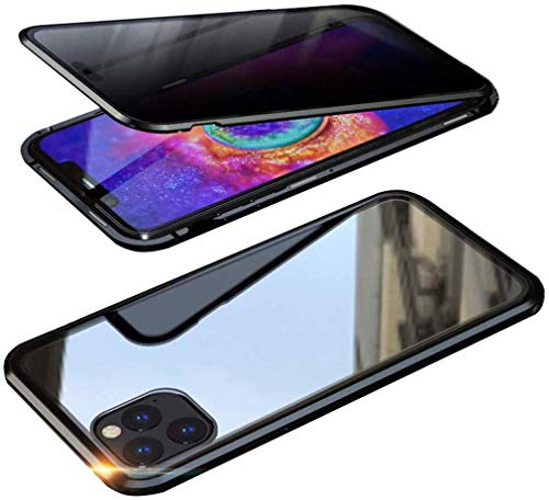 AruMinna Magnetische Handyhülle, ultradünn, Anti-Spionage-Schutz, 360°-Schutz, transparent, doppelseitig, gehärtetes Glas, Schwarz, für iPhone 11 Pro Max AruMinna Magnetische Handyhülle, ultradünn, Anti-Spionage-Schutz, 360°-Schutz, transparent, doppelseitig, gehärtetes Glas, Schwarz, für iPhone 11 Pro Max von AruMinna