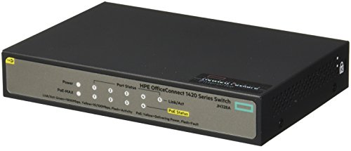 HP Hewlett Packard Enterprise OfficeConnect 1420 5 g PoE + (32 W) ungemanaged L2 Gigabit Ethernet (10/100/1000)-Power Over Ethernet (PoE) 1U grau von Aruba a Hewlett Packard Enterprise company