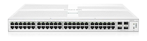 HPE Networking Instant On-Switch-Serie 1930 – Intelligent verwalteter Layer 2+-Ethernet-Switch mit 48-Port Gb | 48x 1G | 4X SFP+ | EU-Kabel (JL685A#ABB) von Aruba a Hewlett Packard Enterprise company