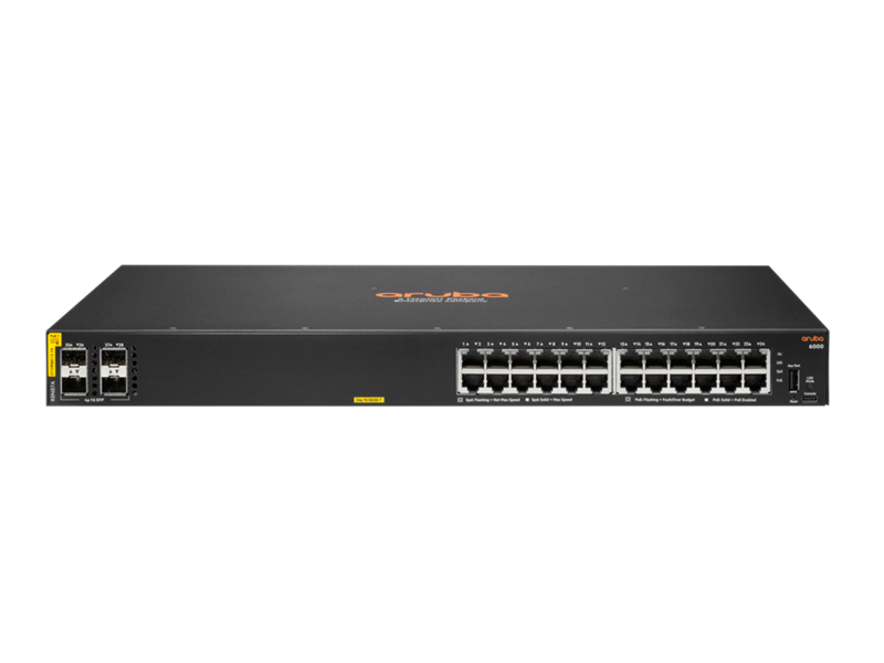 Aruba 6000 28-Port Switch (R8N87A) [24x Gigabit LAN, PoE+, 4x SFP] von Aruba