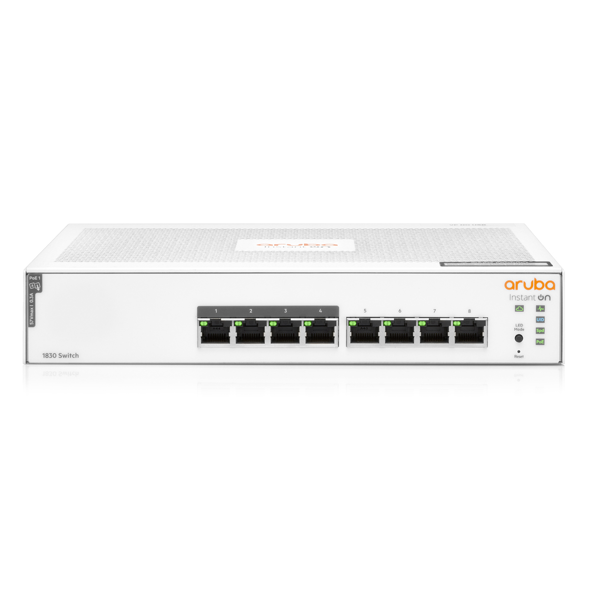 Aruba Instant On 1830 8-Port PoE+ Switch [8x Gigabit-LAN, PoE+ 65W, Lüfterlos] von Aruba