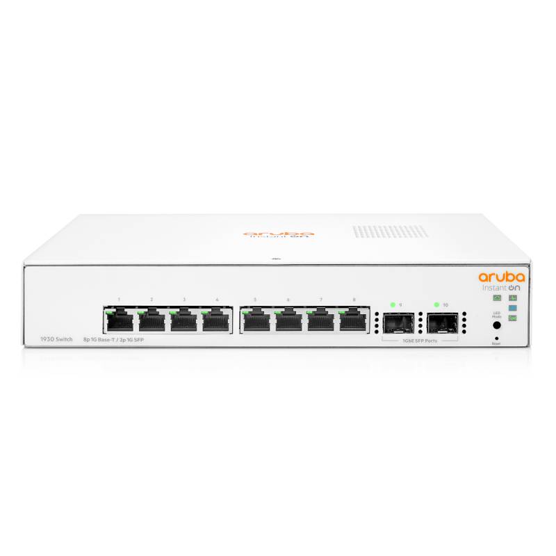 Aruba Instant On 1930 10-Port Switch [8x Gigabit-LAN, 2x SFP, lüfterlos] von Aruba