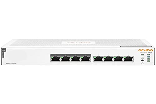 HP Inc. Aruba Instant On 1830 Desktop Gigabit Smart Switch 8X RJ-45 65W PoE - JL811A von Aruba