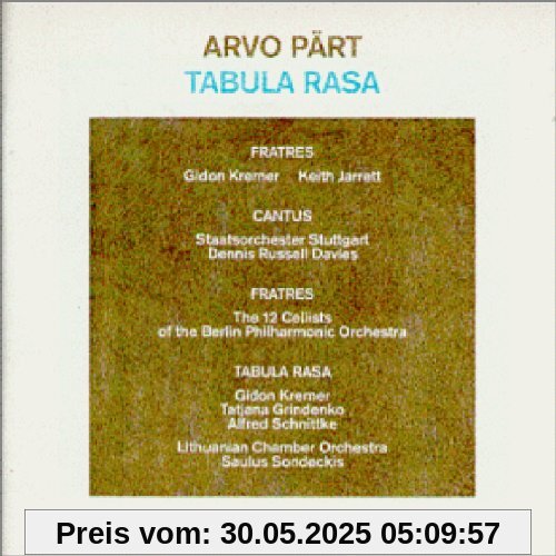 Tabula Rasa von Arvo Pärt