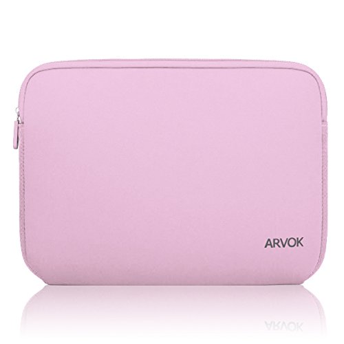 Arvok 11 11,6 12 Zoll Laptoptasche Schutzhülle Wasserdicht Neoprene, Laptop Sleeve Case Laptophülle Notebook Hülle Tasche für Acer/Asus/Dell/Fujitsu/Lenovo/HP/Samsung/Sony, Rosa von Arvok