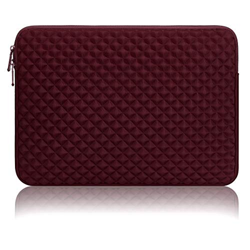 Arvok 13 13,3 14 Zoll Laptoptasche Schutzhülle für MacBook Pro 14 2021, Wasserdicht Laptop Sleeve Case Laptophülle Notebook Hülle Tasche für HP/Dell/Lenovo/Asus/Acer, Weinrot von Arvok