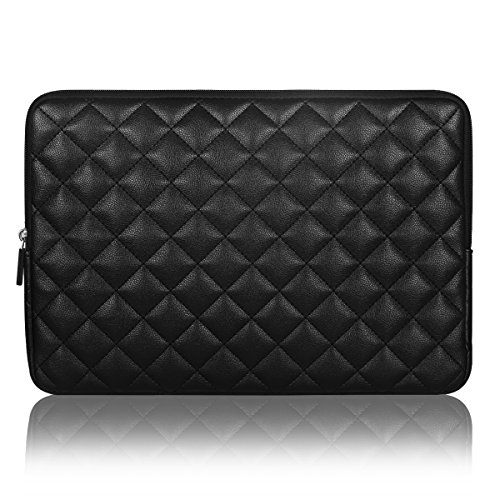 Arvok 15 15,6 16 Zoll Laptoptasche Schutzhülle für MacBook pro 16 Zoll, Wasserdicht Leder Laptop Sleeve Case Laptophülle Notebook Hülle Tasche für HP/Lenovo/ASUS/Dell/MSI/Acer, Schwarz von Arvok