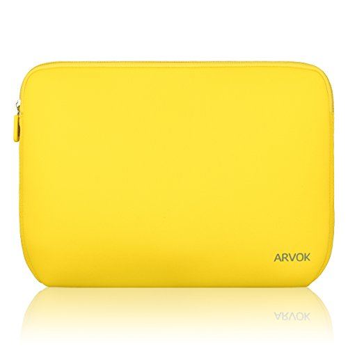 Arvok 15 15.6 16 Zoll Laptoptasche Schutzhülle für MacBook pro 16 Zoll, Wasserdicht Laptop Sleeve Case Laptophülle Notebook Hülle Tasche für HP/Dell/Lenovo/Asus/Acer, Gelb von Arvok