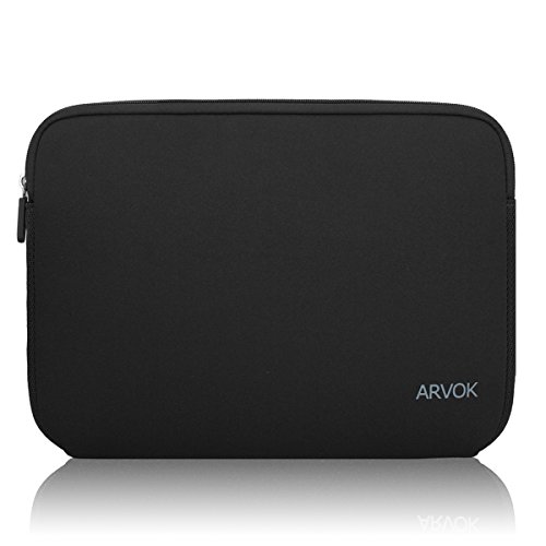 Arvok 17 17,3 Zoll Laptoptasche Schutzhülle Wasserdicht Neoprene, Laptop Sleeve Case Laptophülle Notebook Hülle Tasche für Acer/Asus/Dell/Fujitsu/Lenovo/HP/Samsung/Sony, Schwarz von Arvok