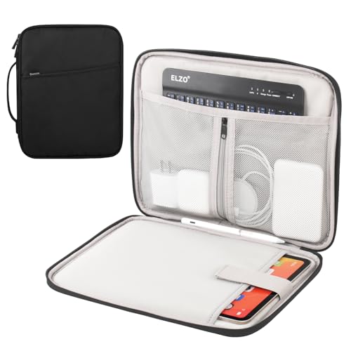 Arvok 9-11 Zoll Tablet Tasche für das Neue 11" iPad Pro M4/iPad Air M2 2024, iPad 10,9" (10. Generation), iPad Pro 11" 4/3/2, iPad Air 5/4/3 10,9"/10,5", wasserfeste Tablet-Tragetasche, Schwarz von Arvok