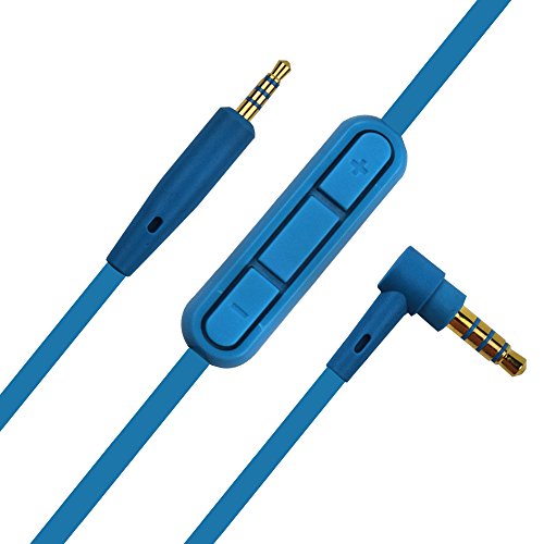 Ersatz Kopfhörer Audio Kabel – Inline Fernbedienung Lautstärkeregler Kordel für Bose QuietComfort 25/35/qc25/QC35 Bose/OE2/OE2i AE2 Kopfhörer blau von Arzweyk