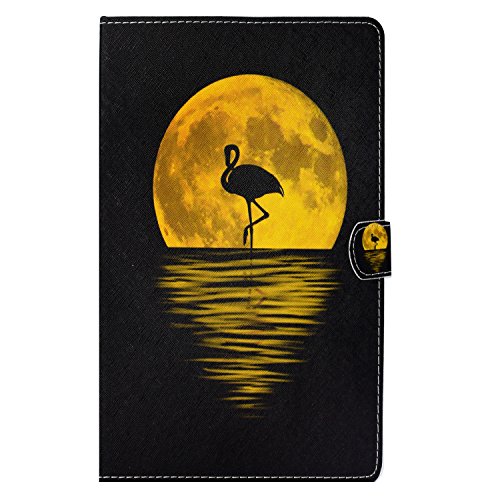 AsWant Galaxy Tab A6 2016 PU Leder Schutzhülle Kartensteckplatz Brieftasche Flip Stand Tablet Hülle mit Auto Sleep/Wake Funktion für Samsung Galaxy Tab A 2016 10.1 Zoll SM-T580 / SM-T585 - Eule von AsWant