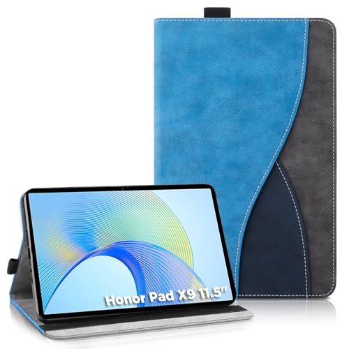 AsWant Hülle für Honor Pad X9 Tablette Case Cover - Ultradünne Tablette mit Portemonnaie und Standfunktion Schutzhülle Kompatibel mit Honor Pad X9 11.5 Zoll (Blau) von AsWant