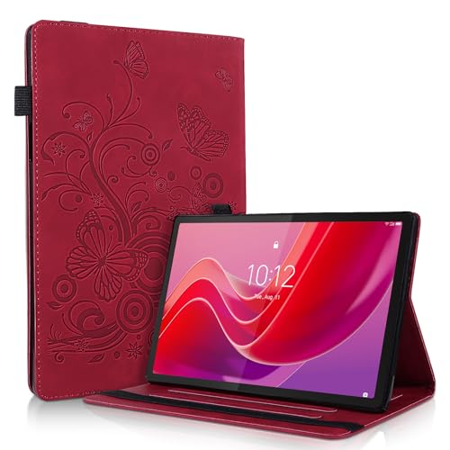 AsWant Hülle für Lenovo Tab M11 Ultradünne Hülle mit Brieftasche Funktion und Standfunktion Kompatibel mit Lenovo Tab M11 2024, Rot von AsWant