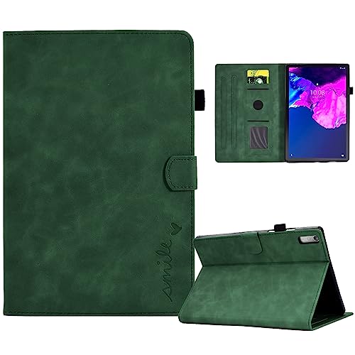 AsWant Hülle für Lenovo Tab P11 (2nd Gen) 11.5 Zoll TB350FU/TB350XU 2022 - Senior PU Leder Ultradünn Schutzhülle Cover Case Kompatibel mit Lenovo Tab P11 11 Zoll Hülle (Grün) von AsWant