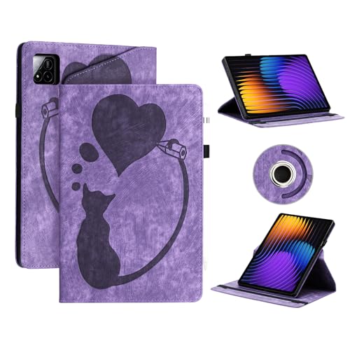 AsWant Hülle für Xiaomi Pad 7 / Xiaomi Pad 7 Pro Tablette- Schutzhülle Ultradünne mit Portemonnaie und Standfunktion Kompatibel mit Xiaomi Pad 7 Pro Hülle (Lila) von AsWant
