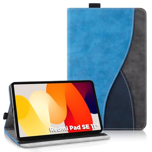 AsWant Hülle für Xiaomi Redmi Pad SE 11'' 2023 -Ultradünne Tablette mit Portemonnaie und Standfunktion Schutzhülle Kompatibel mit Redmi Pad SE (Blau) von AsWant
