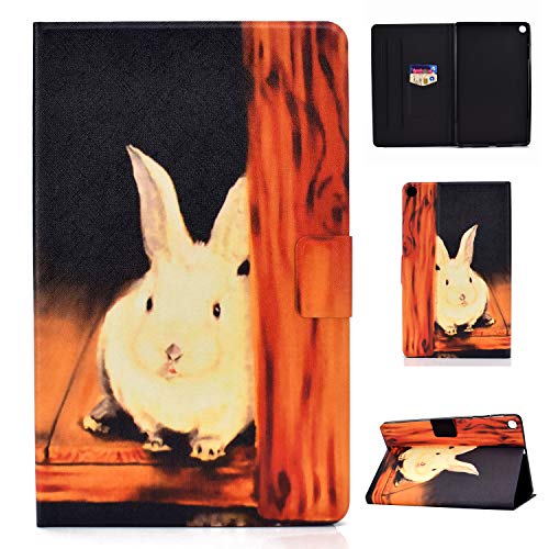 AsWant Lspcase Galaxy Tab S5e 10.5 Zoll Schutzhülle PU Leder Stand Flip Tablet Tasche Hülle mit Auto Schlaf/Wach Funktion für Samsung Galaxy Tab S5e 10.5 SM-T720 / SM-T725 Kaninchen von AsWant