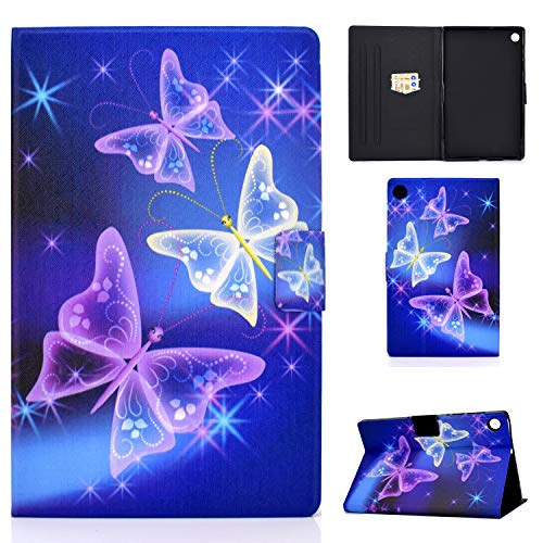 AsWant Samsung Galaxy Tab A9 Plus SM-X210/SM-X215/SM-X216 11 Zoll 2023 Hülle - PU Leder Flip Case Cover Magnetisch Ständer Tasche Tablet Schutzhülle für Samsung Galaxy Tab A9+ (Flash Schmetterling) von AsWant