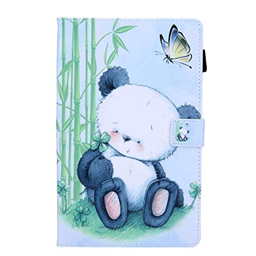 Lspcase Galaxy Galaxy Tab A 2019 Schutzhülle, PU Lederhülle Ständer Flip Case TPU Book Cover Magnetisch Tablet Hülle mit Stifthalter für Samsung Galaxy Tab A 10.1 Zoll SM-T510 SM-T515 Panda von AsWant