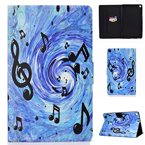 Lspcase Galaxy Tab A 10.1 Zoll 2019 Hülle PU Leder Flip Case Cover Magnetisch Ständer Tasche Tablet Schutzhülle mit Kartenfach für Samsung Galaxy Tab A 10.1 SM-T510 / SM-T515 Musik von AsWant