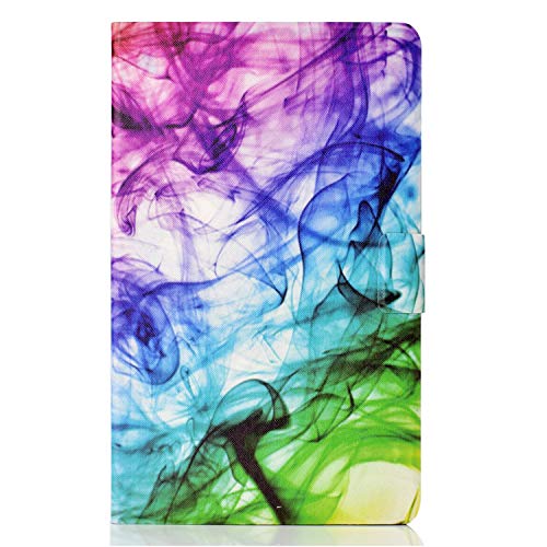 Lspcase Galaxy Tab A 10.5 Zoll Hülle PU Leder Flip Tasche Case Magnetvers Stand Tablet Schutzhülle mit Auto Schlafen/Aufwachen Funktion für Samsung Galaxy Tab A 10.5 SM-T590 SM-T595 Bunter Rauch von AsWant
