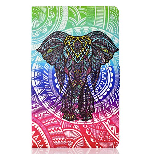 Lspcase Galaxy Tab A 10.5 Zoll Hülle PU Leder Flip Tasche Case Magnetvers Stand Tablet Schutzhülle mit Auto Schlafen/Aufwachen Funktion für Samsung Galaxy Tab A 10.5 SM-T590 SM-T595 Elefant von AsWant