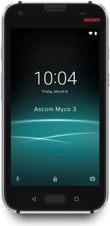 ASCOM MYCO 3 - Smartphone (WiFi EU + Cellular - 5 FULL-HD Touchscreen - 32GB Flash-Speicher - 4GB RAM - Bluetooth - IP67 schwarz (SH2-ACBA) von Ascom