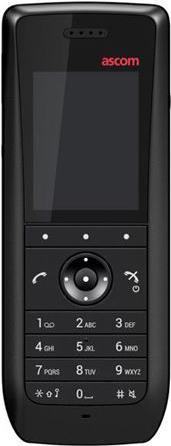 ASCOM d63 Messenger Lite - DECT-Handset (2.0 LED-Display - Breitbandaudio - IP44 - ohne Bluetooth) - in schwarz (DH7-ABBA) von Ascom