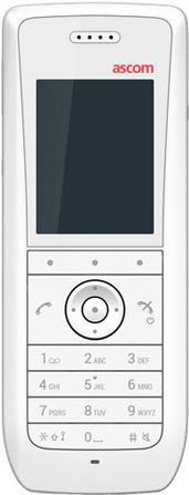 ASCOM d63 Messenger Lite - DECT-Handset (2.0 LED-Display - Breitbandaudio - IP44- ohne Bluetooth) - in weiß (DH7-ABBB) von Ascom