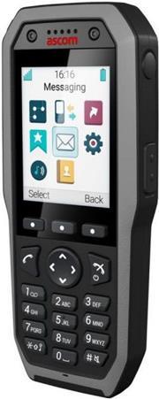 ASCOM d83 Talker - Widerstandsfähiges DECT-Handset (2.4 LED-Display - Bluetooth - Freisprechfunktion - Vibration - IP67 schwarz (DH8-AAAA) von Ascom