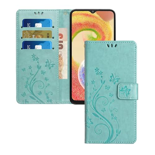 Asdsinfor Kompatibel mit Google Pixel 9A, PU-Leder, Folio-Klapphülle mit Kreditkartenhalter, Ständer, Magnetverschluss, Schutzhülle für Google Pixel 9A, Grün GY von Asdsinfor